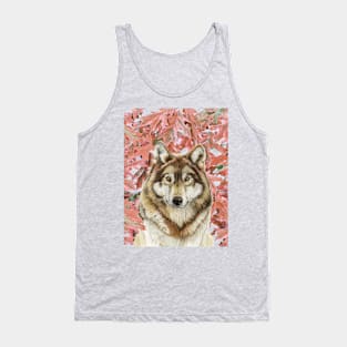 fall european wolf Tank Top